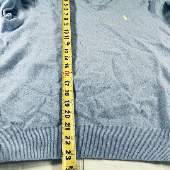 Polo Ralph Lauren 100% Merino Wool V-Neck Sweater Blue Men’s 2X Pullover - Picture 3 of 10